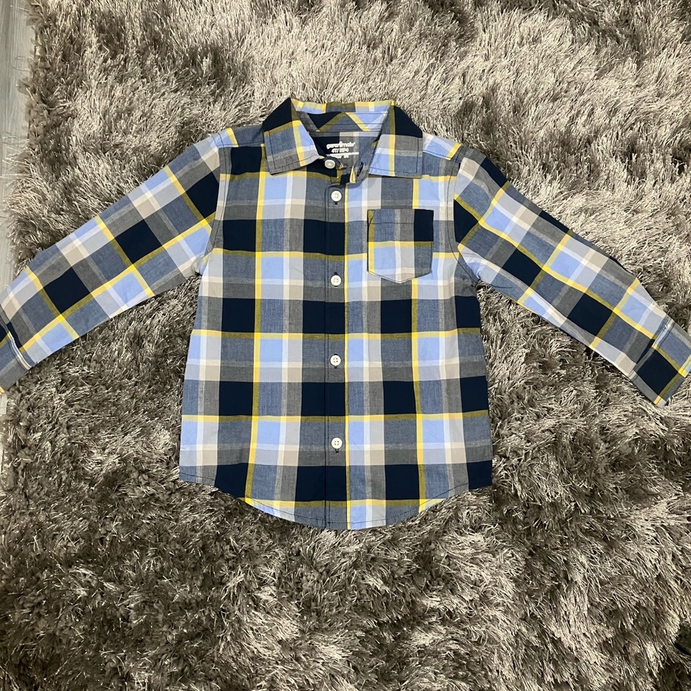 4T plaid multicolored Dress shirt